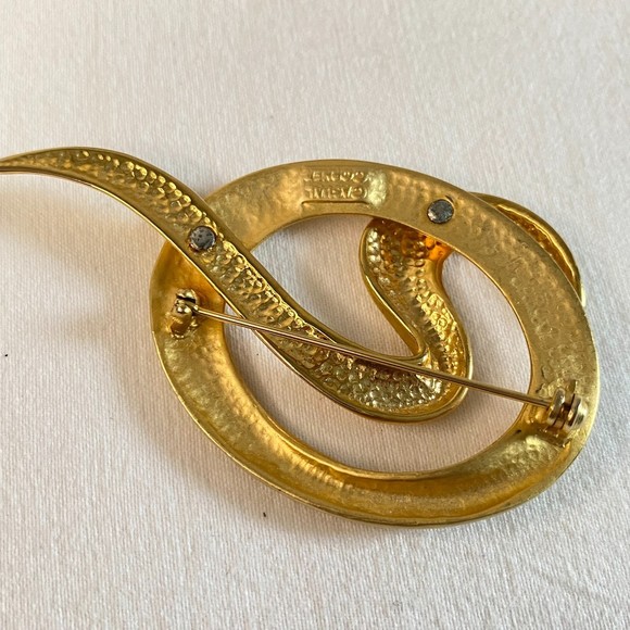 Casual Corner Gold Tone Abstract Brooch - Picture 5 of 8